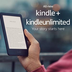 Muse קוראי ספרים דיגיטליים  E-readers All-new Kindle - Now with a Built-in Front Light - White - Includes Special Offers + Kindle Unlimited (with auto-renewal)
